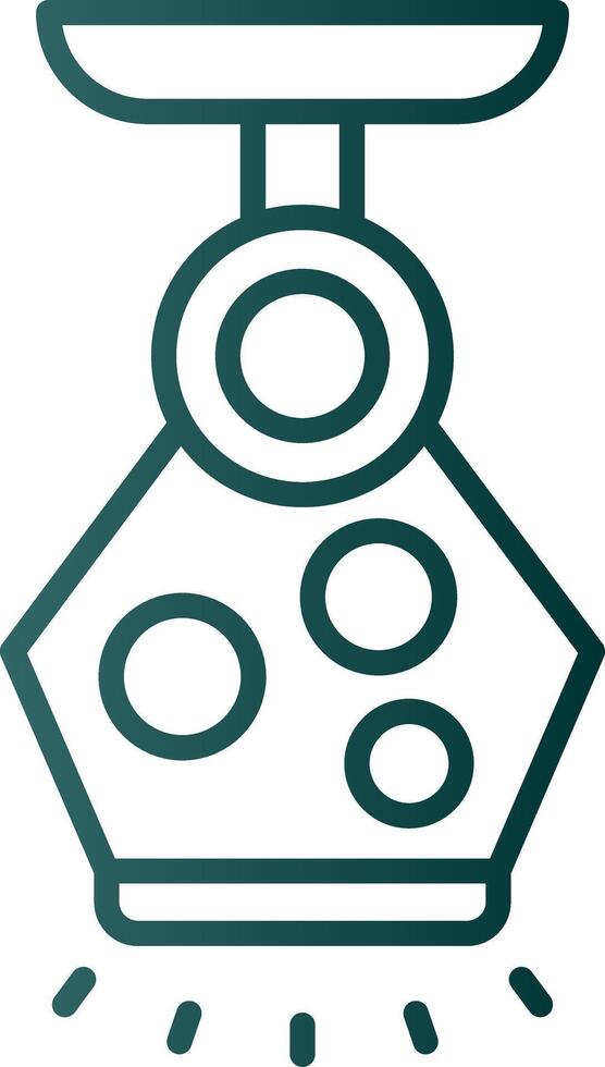 Lamp Line Gradient Icon vector