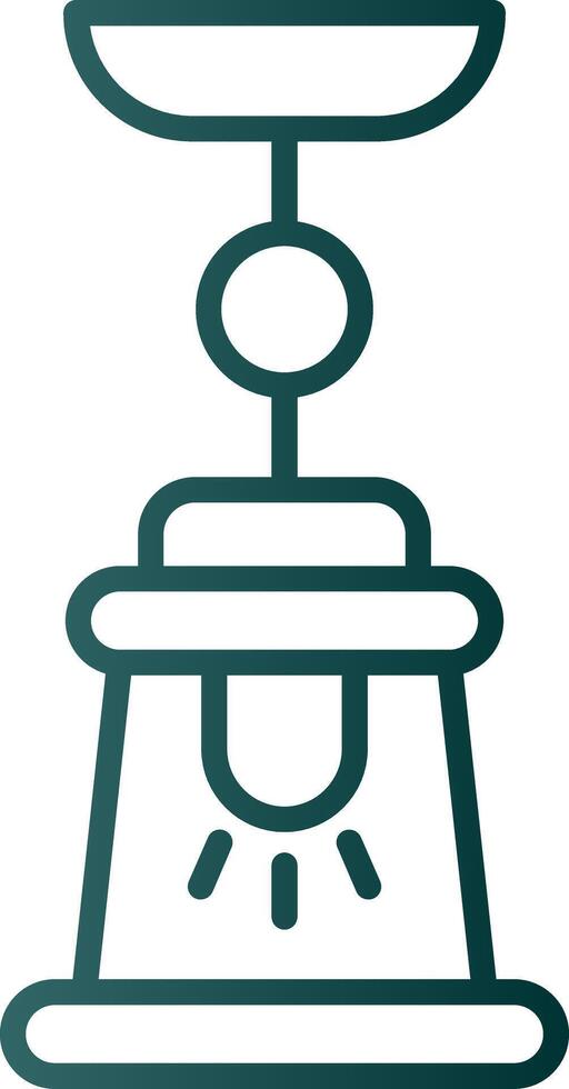 Lamp Line Gradient Icon vector