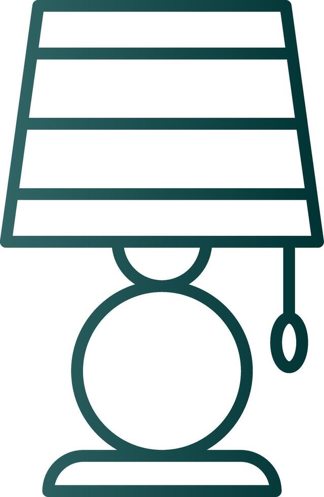 Lamp Line Gradient Icon vector