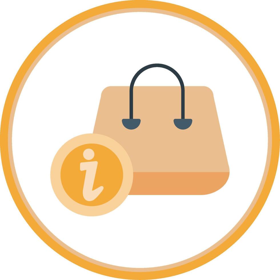 Info Flat Circle Icon vector
