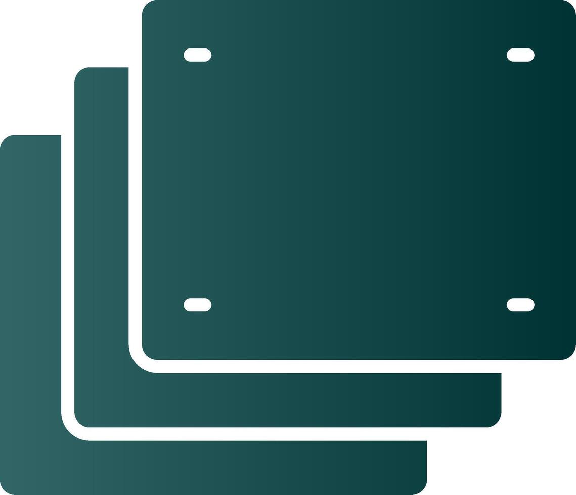 Foam Glyph Gradient Icon vector