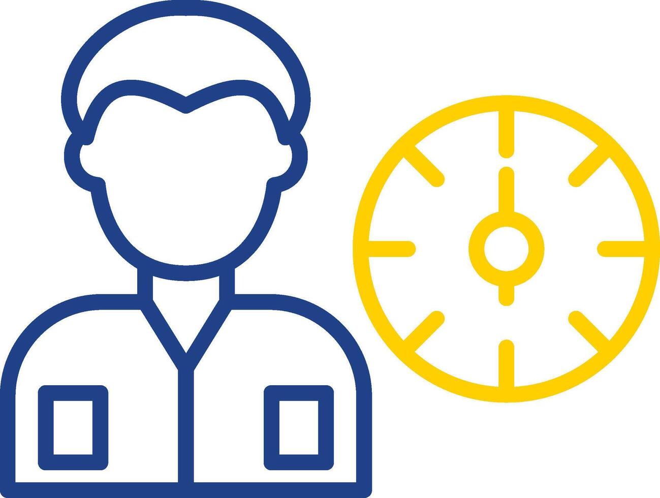 Working Hours Line Two Colour Icon Design vector