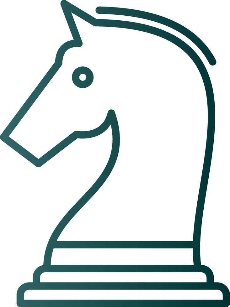 Chess Line Gradient Icon vector