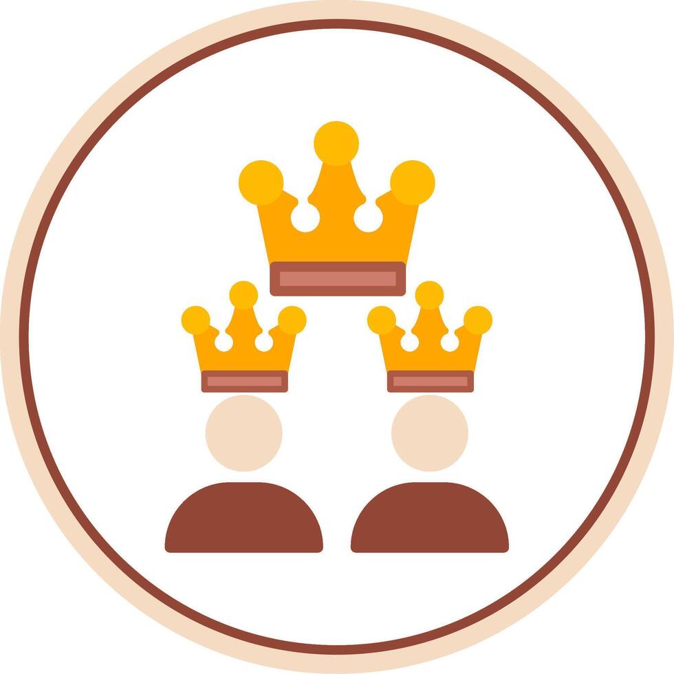 Franchising Flat Circle Icon vector