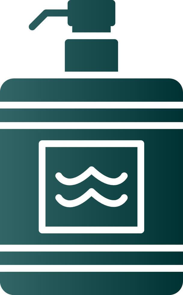 After Shave Glyph Gradient Icon vector