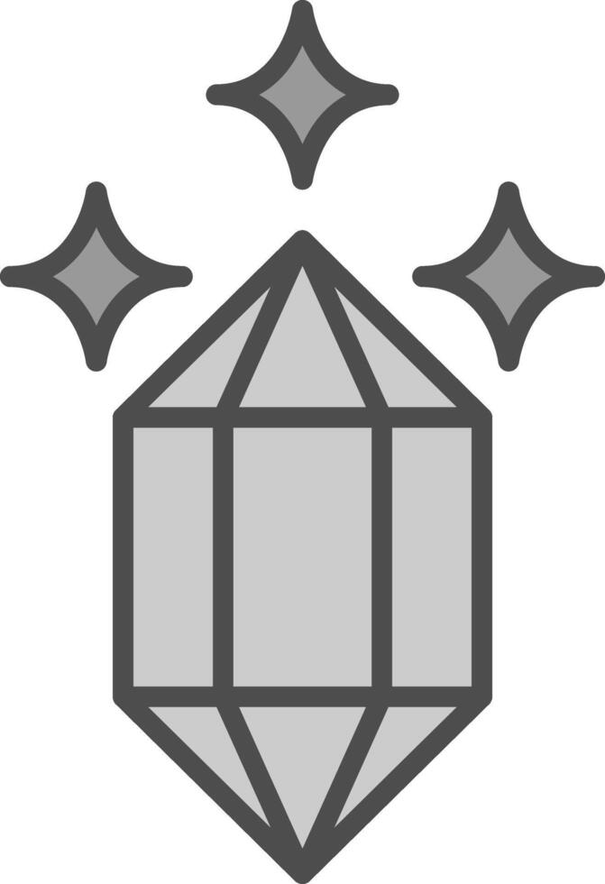 Quartz Line Filled Greyscale Icon Design vector