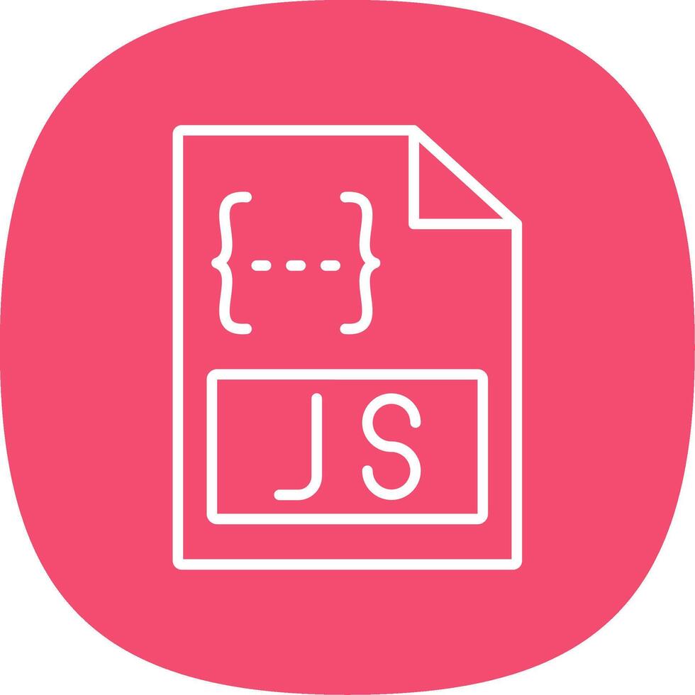 Js Line Curve Icon Design vector