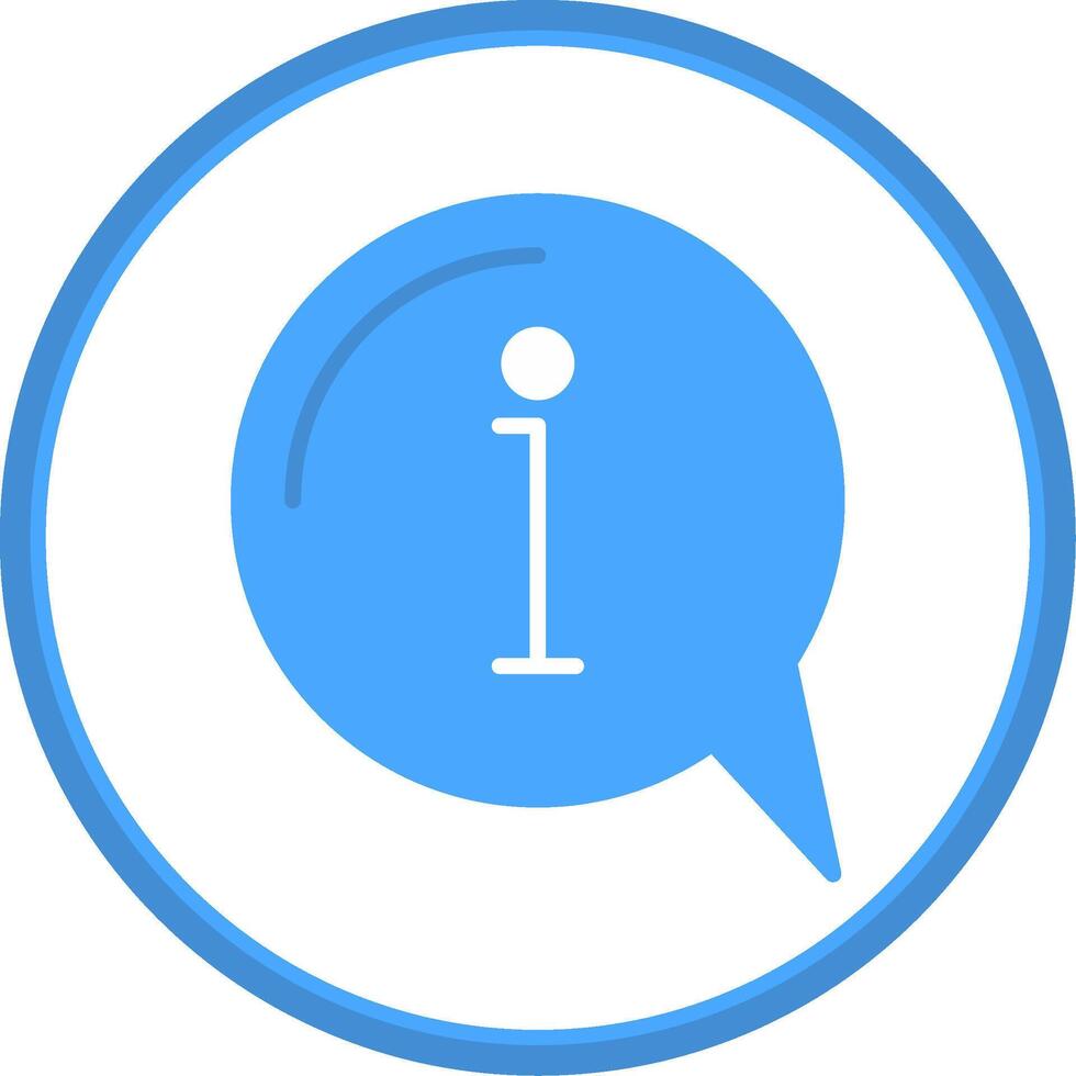 Information Flat Circle Icon vector