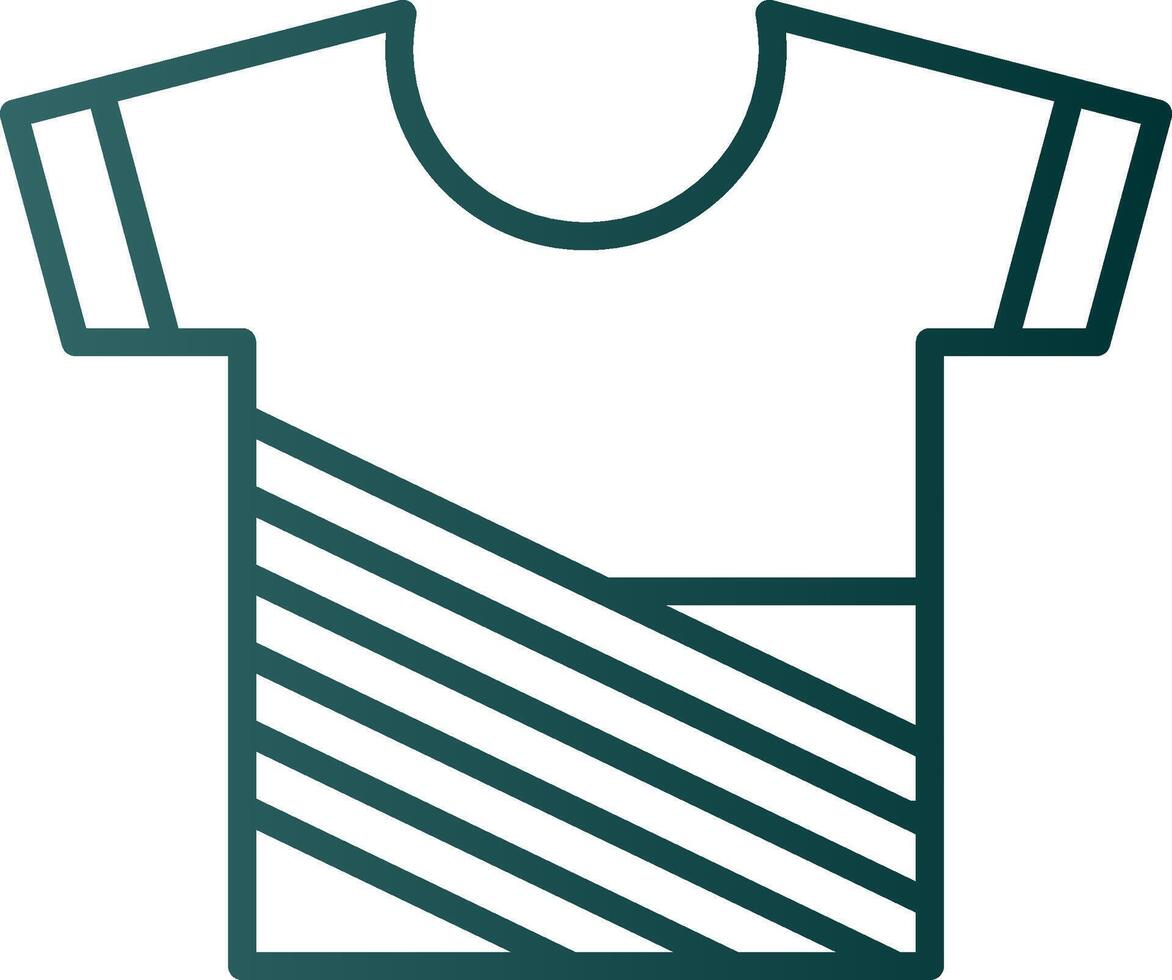 Shirt Line Gradient Icon vector