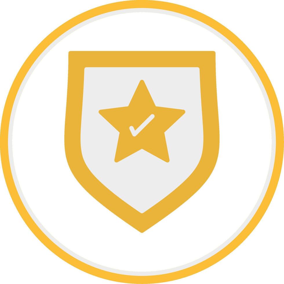 Brand Protection Flat Circle Icon vector