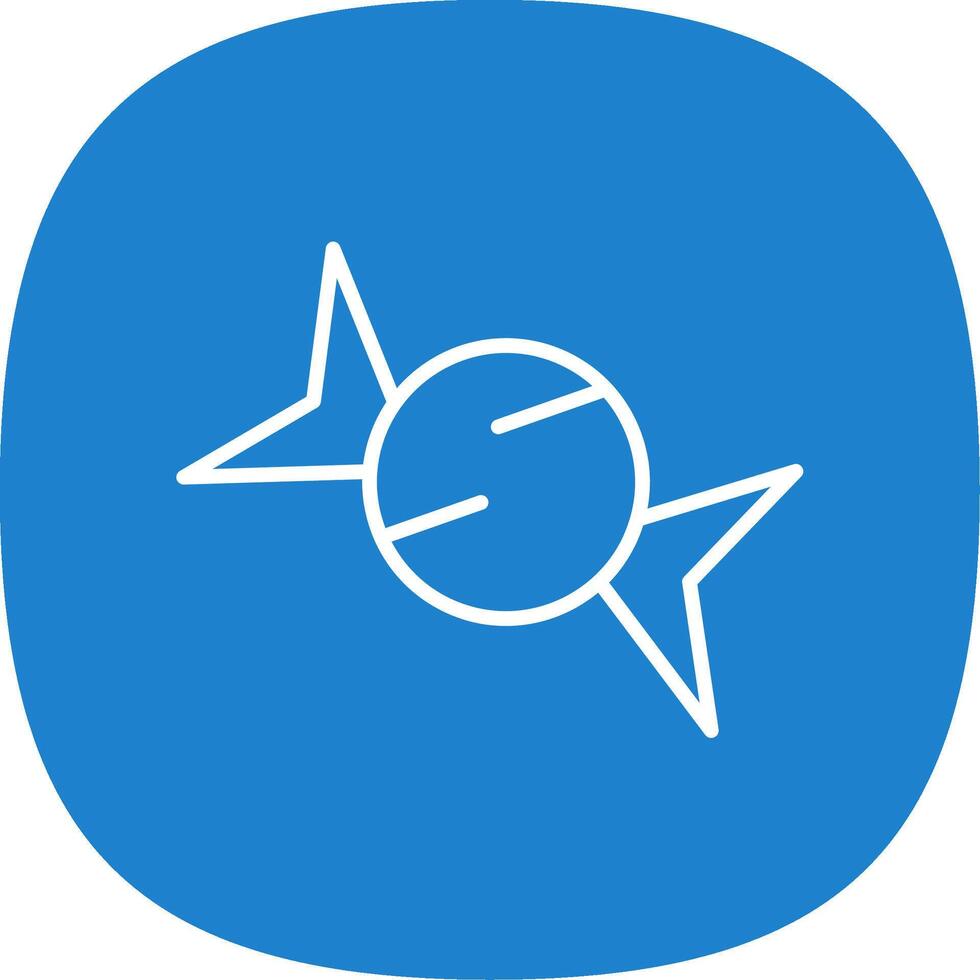Sweet Line Curve Icon Design vector