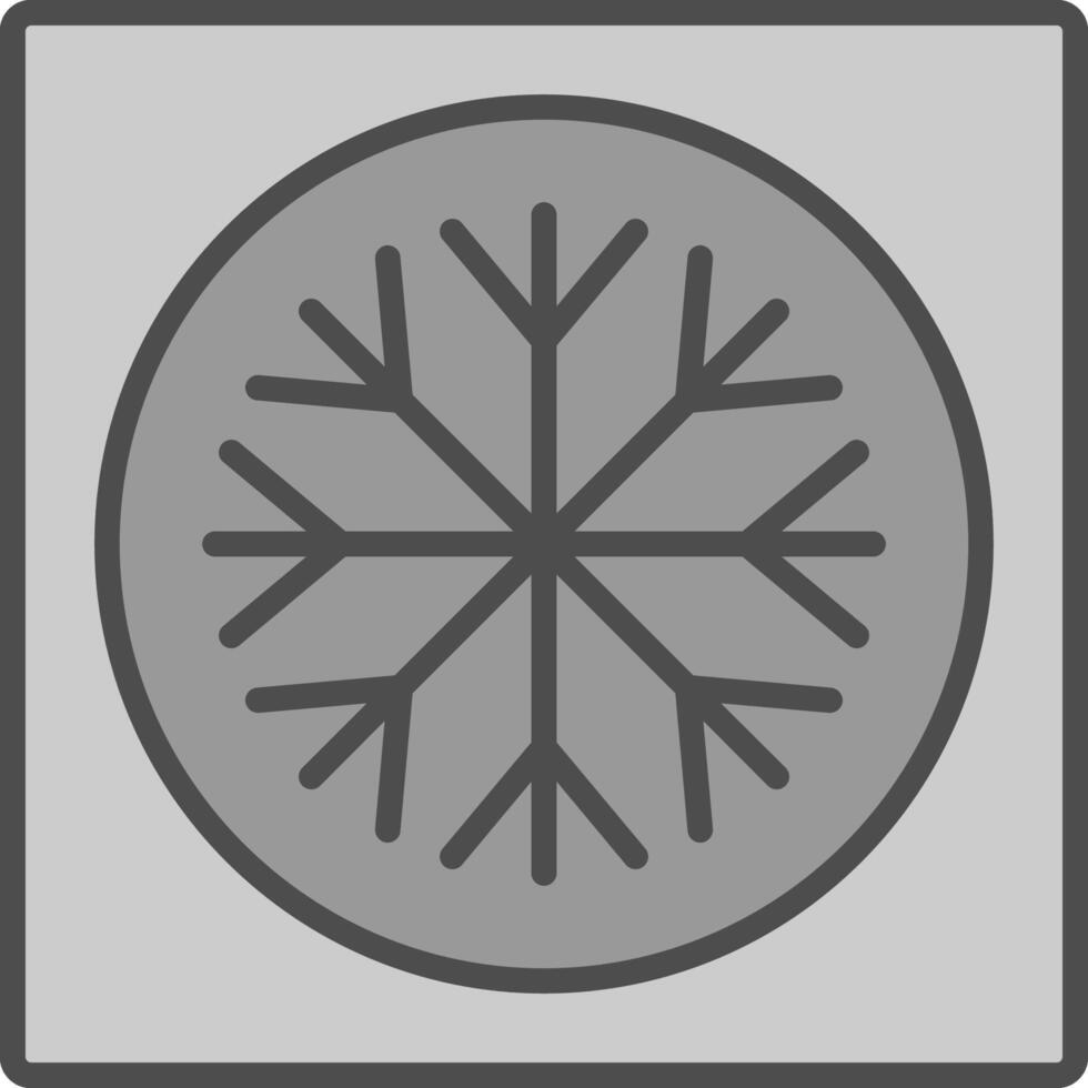 Ac Line Filled Greyscale Icon Design vector