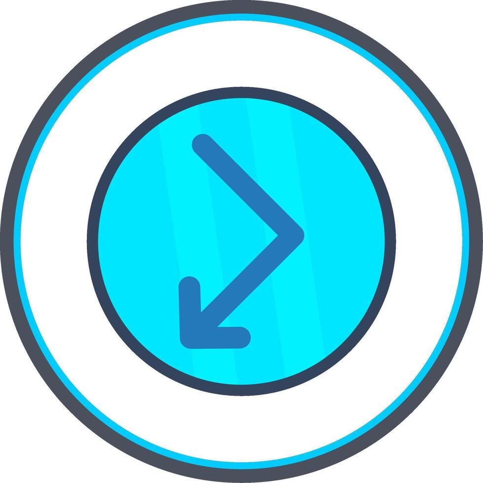 Bounce Flat Circle Icon vector