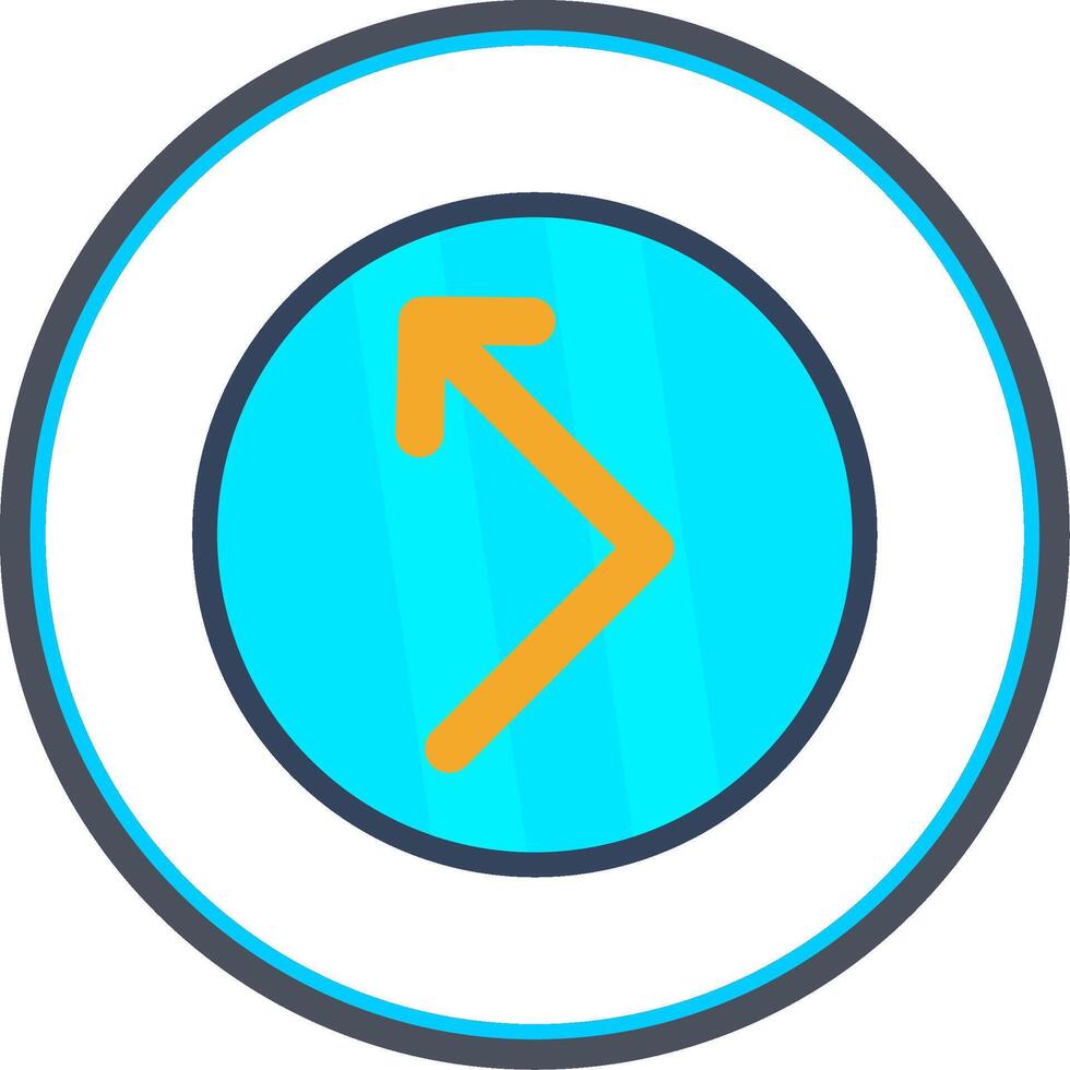 Bounce Flat Circle Icon vector