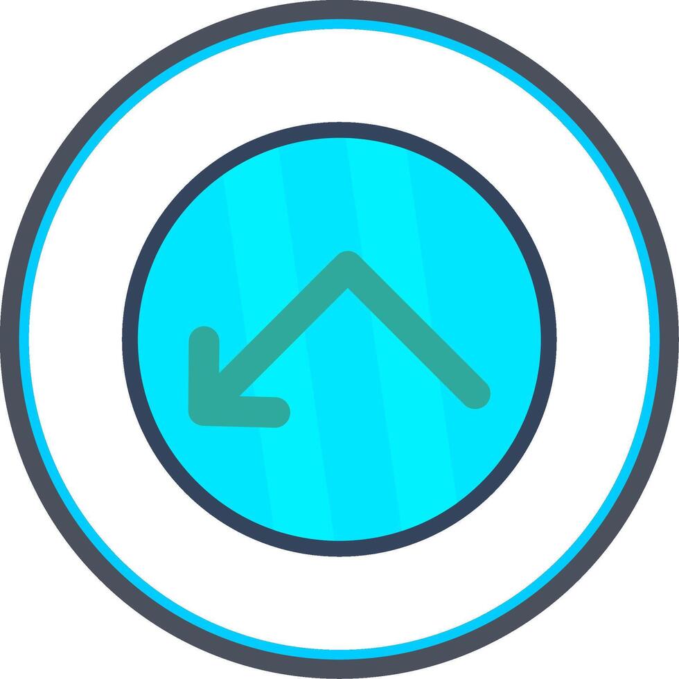 Bounce Flat Circle Icon vector