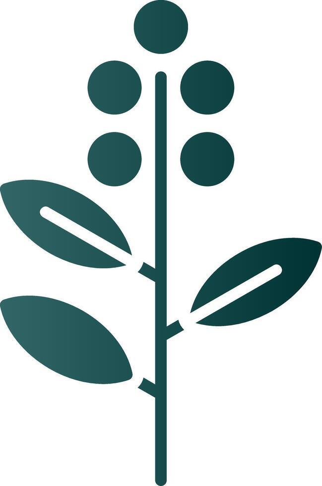 Eucalyptus Glyph Gradient Icon vector