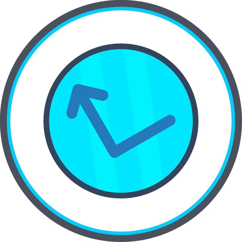 Bounce Flat Circle Icon vector