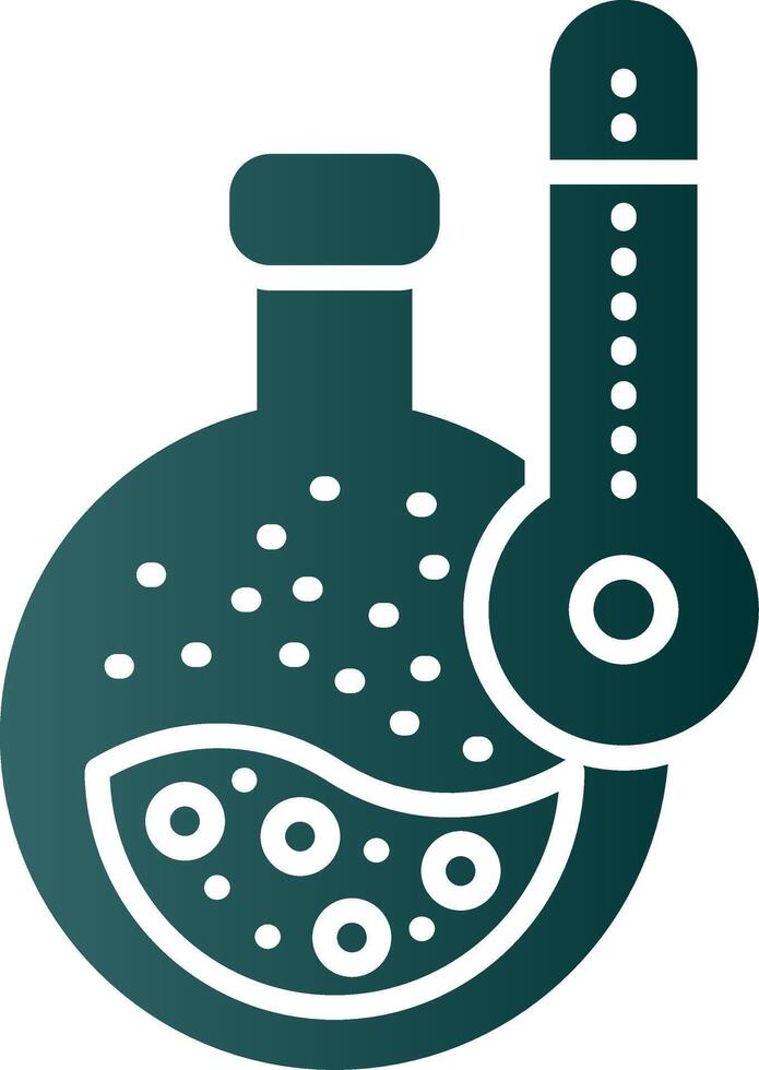 Flask Glyph Gradient Icon vector