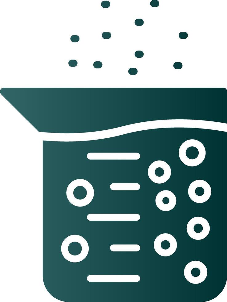 Flask Glyph Gradient Icon vector