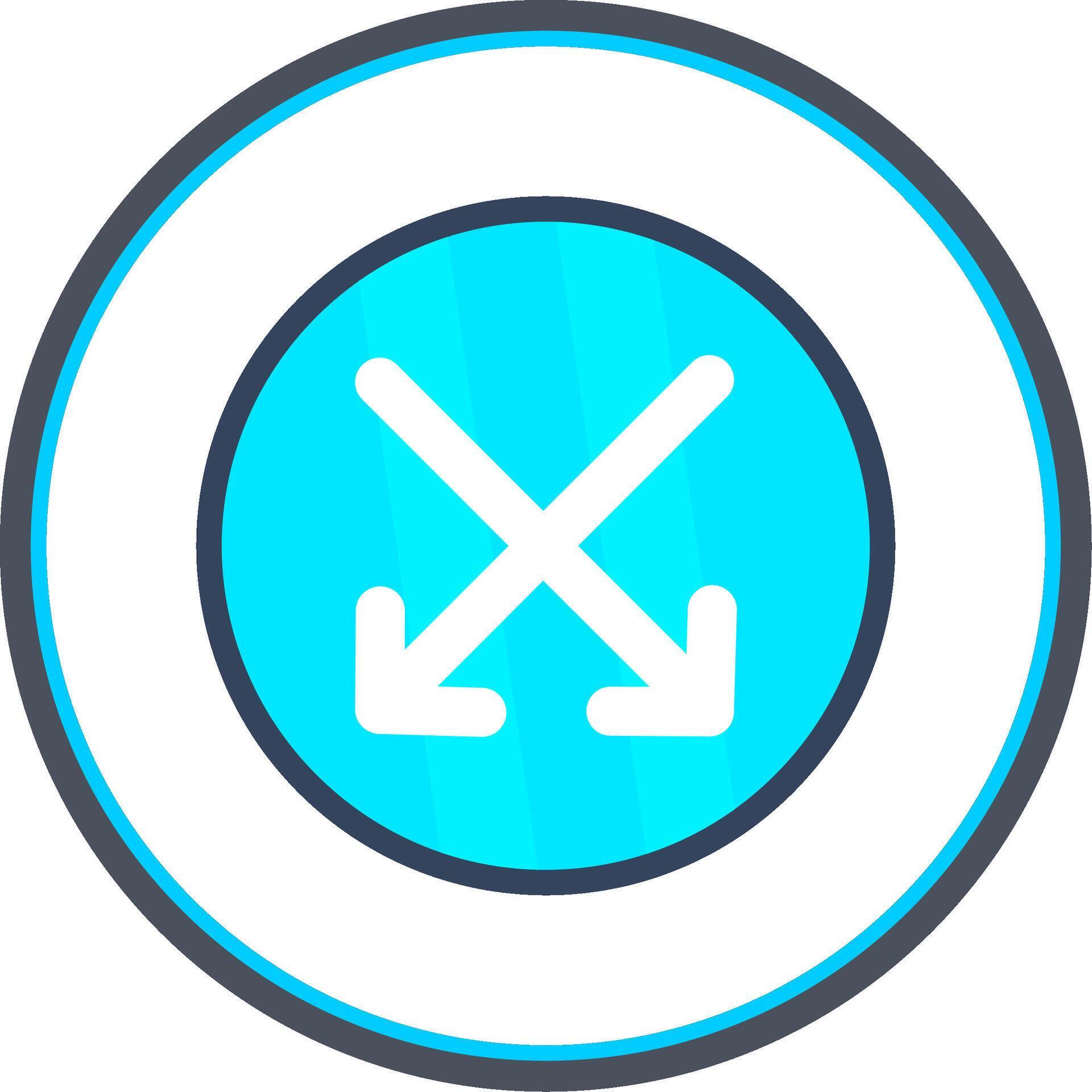 Intersect Flat Circle Icon 43646709 Vector Art at Vecteezy