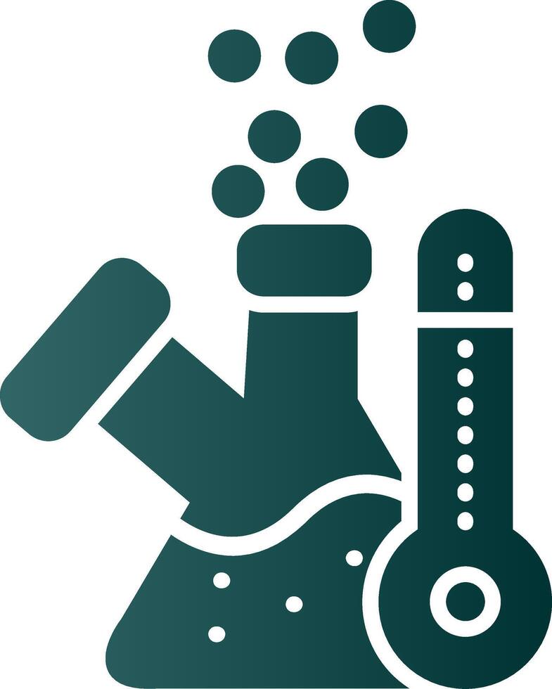 Flask Glyph Gradient Icon vector