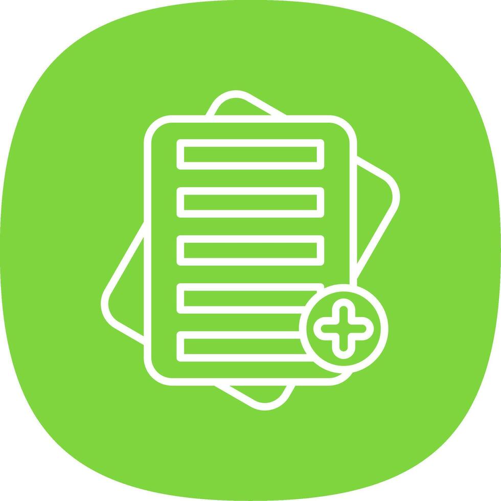 Notes Line Curve Icon Design vector