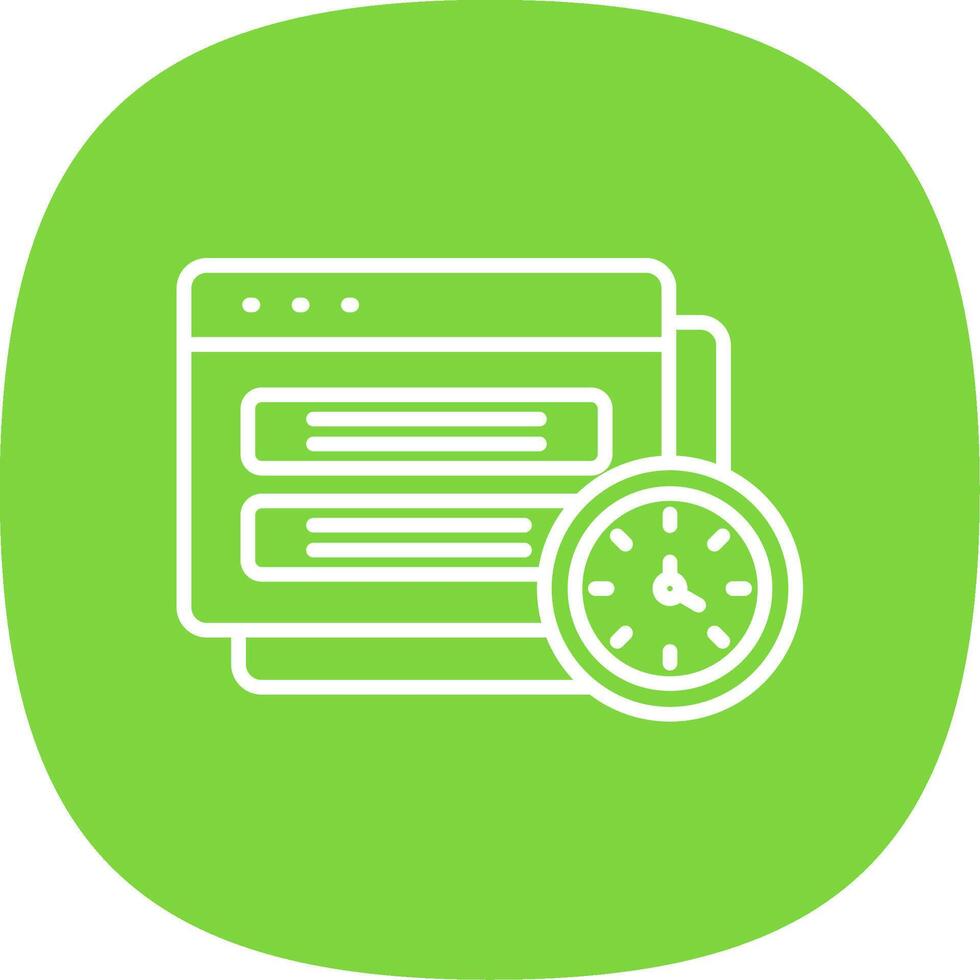 Tasks Line Curve Icon Design vector