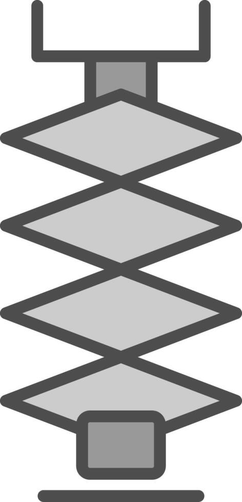 Car Jack Line Filled Greyscale Icon Design vector