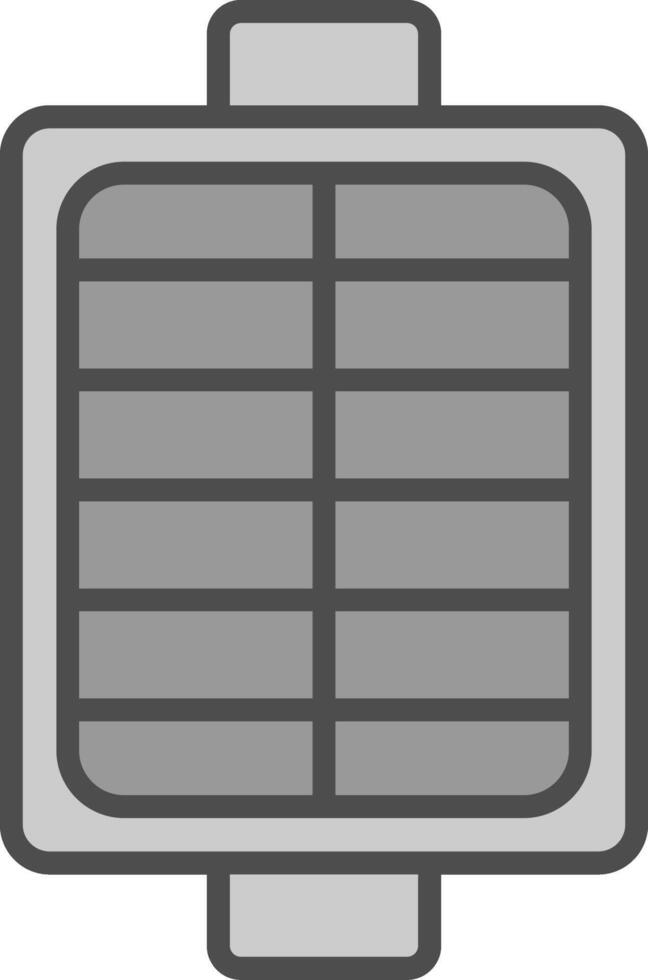 Air Filter Line Filled Greyscale Icon Design vector