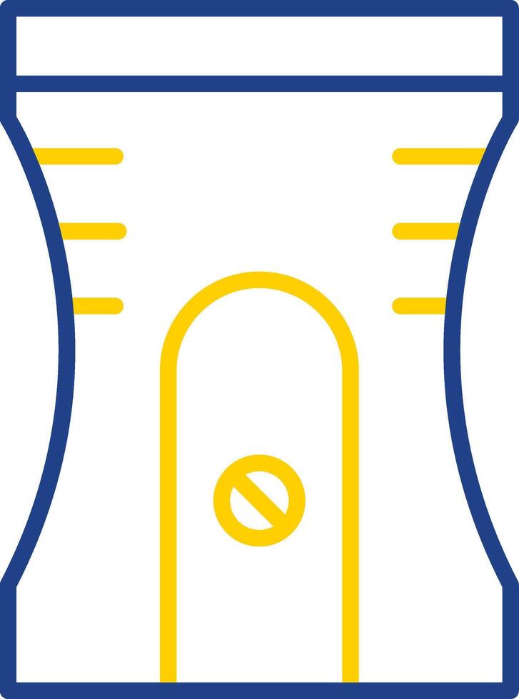 Sharpener Line Two Colour Icon Design vector