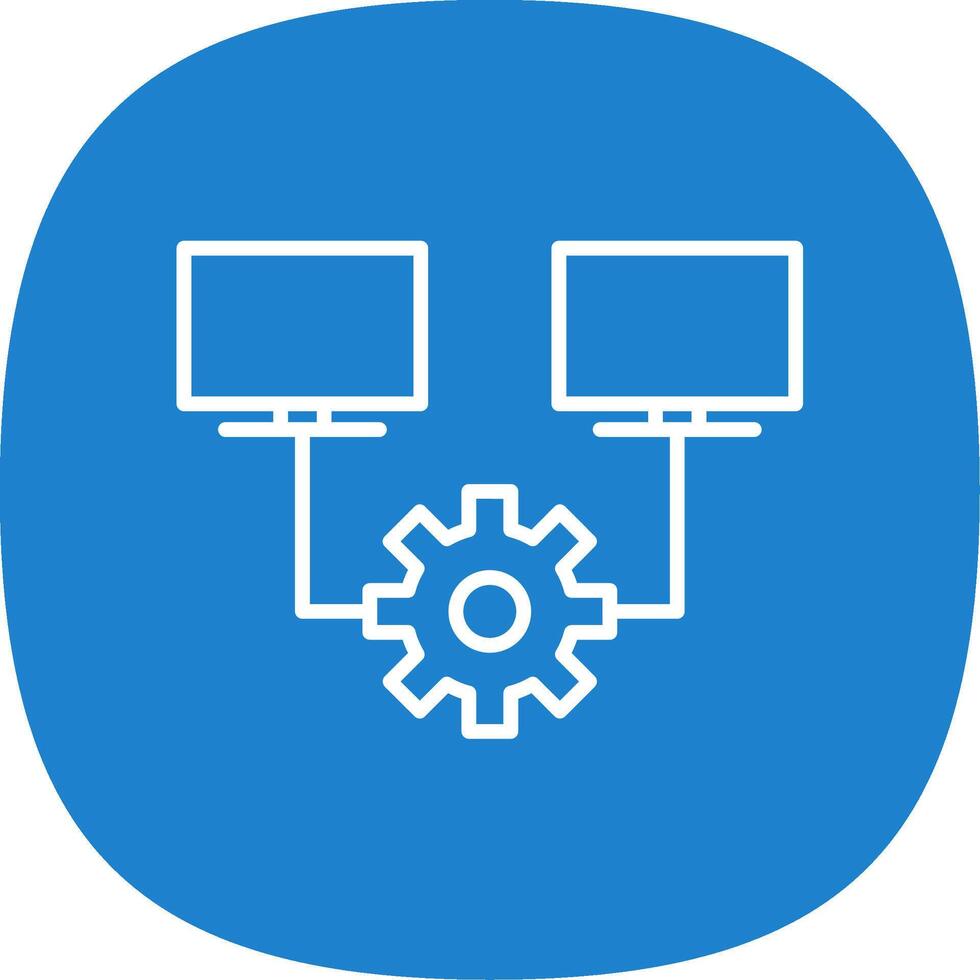 Multitask Line Curve Icon Design vector
