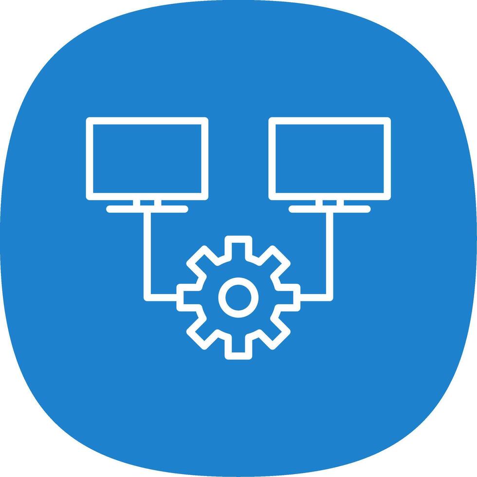 Multitask Line Curve Icon Design vector