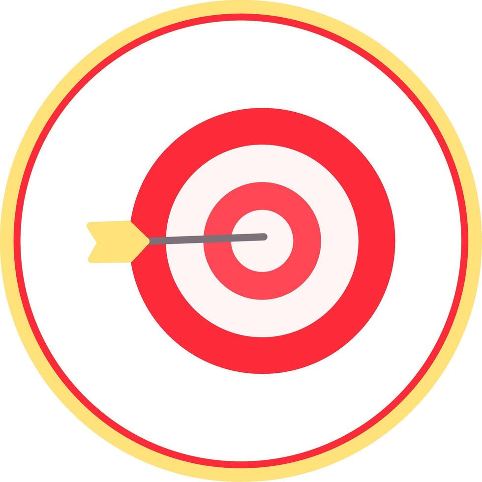 Targeting Flat Circle Icon vector