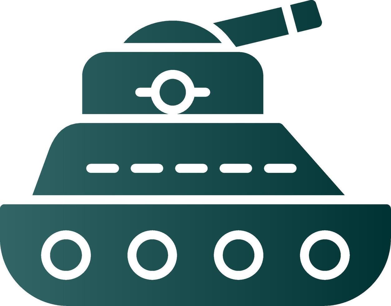 tanque glifo degradado icono vector