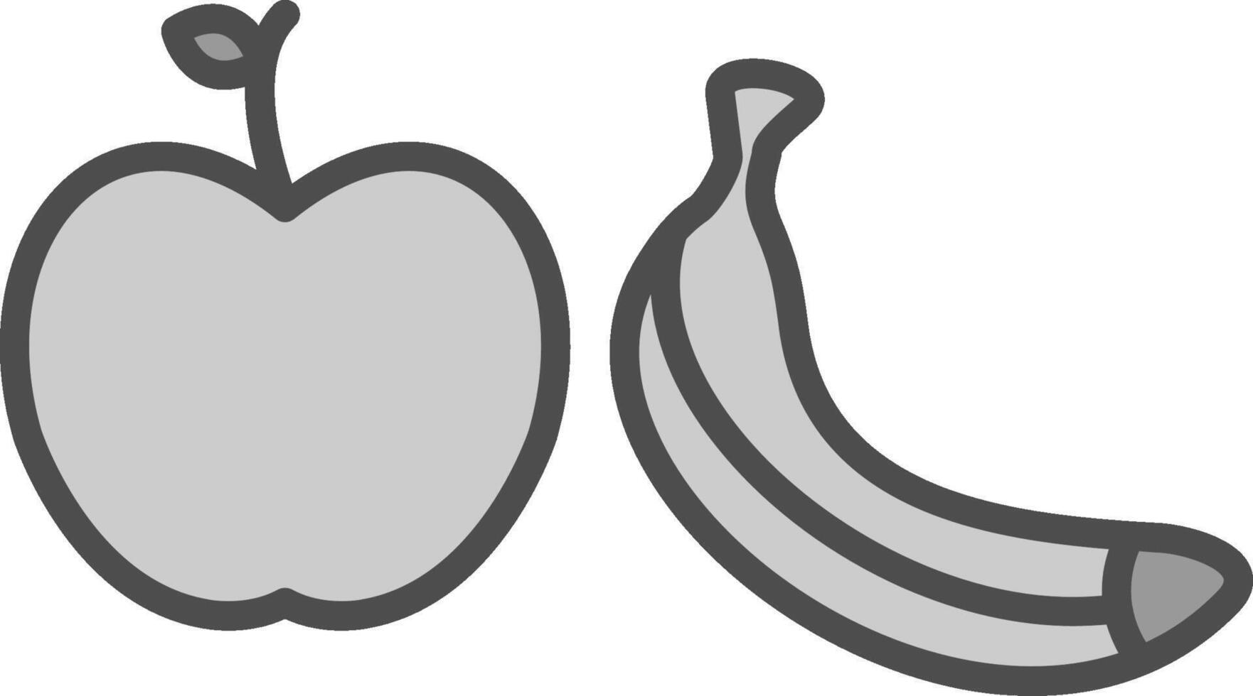 Healthy Eating Line Filled Greyscale Icon Design vector