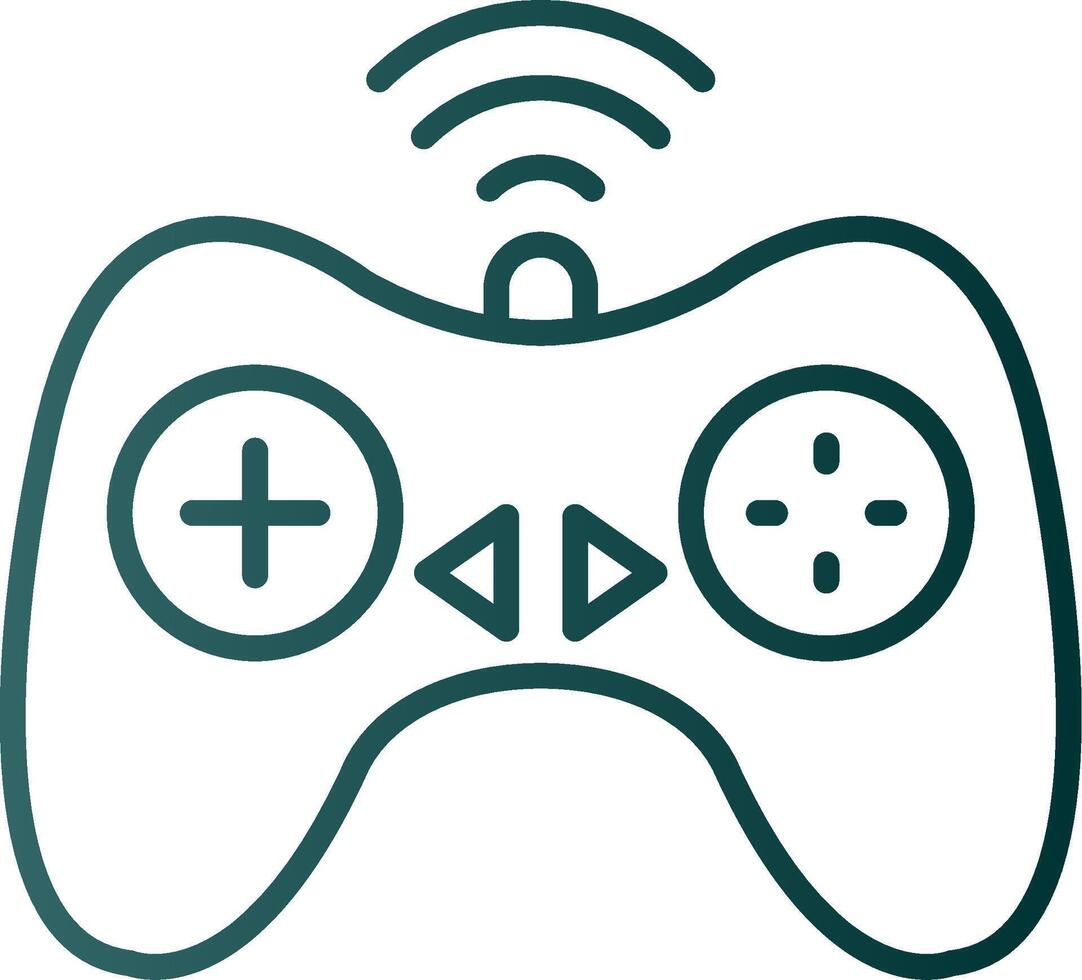 Controller Line Gradient Icon vector