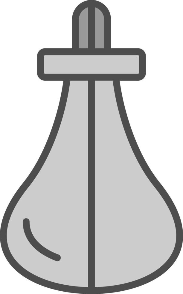 Boxing Bag Line Filled Greyscale Icon Design vector