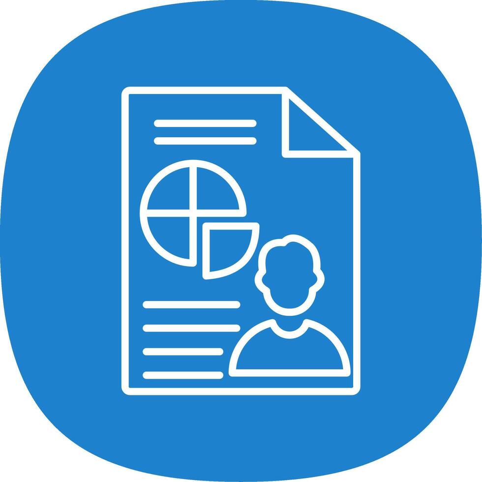 Presentation Line Curve Icon Design vector