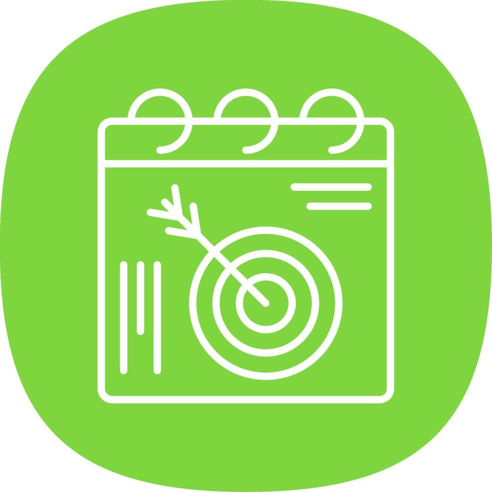 Target Line Curve Icon Design vector