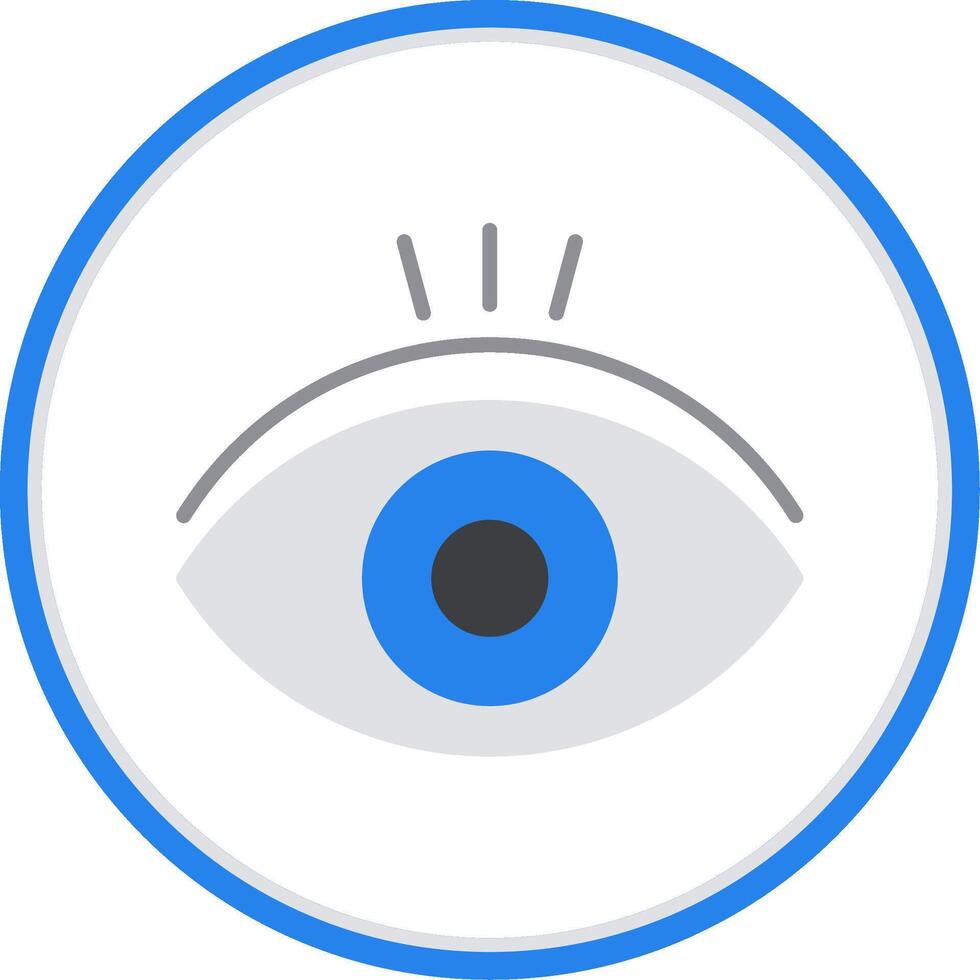 View Flat Circle Icon vector