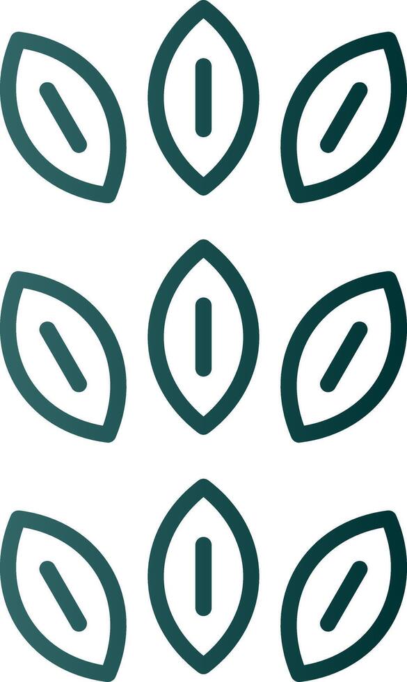 Sesame Line Gradient Icon vector
