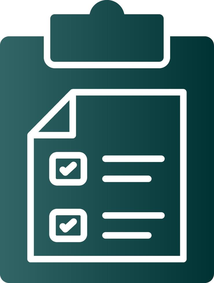 Passed Glyph Gradient Icon vector