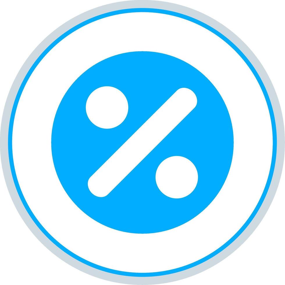 Divide Flat Circle Icon vector