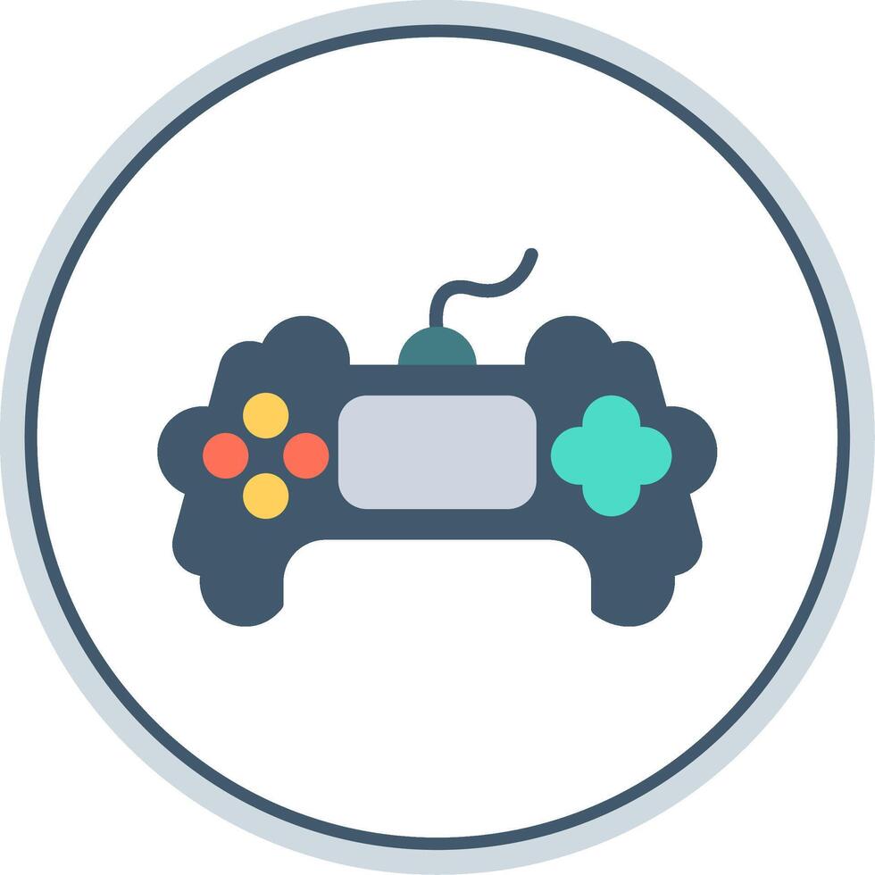 Game Flat Circle Icon vector