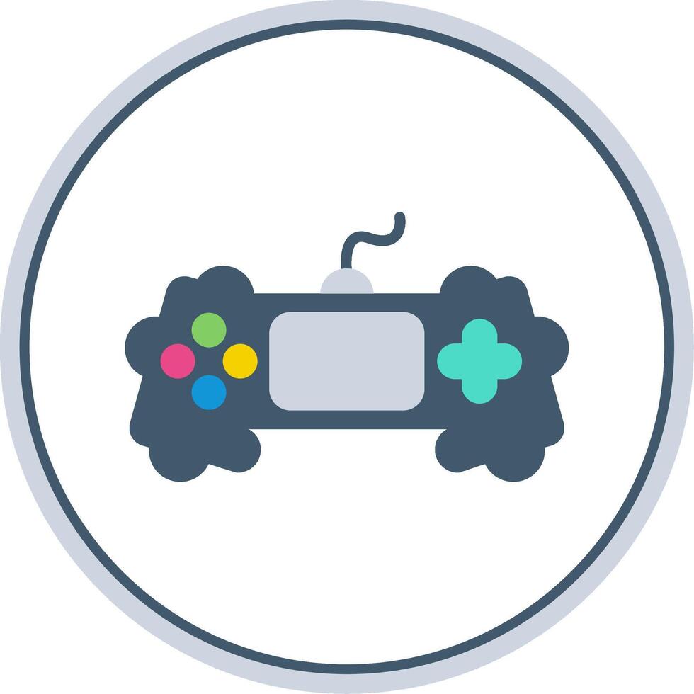 Game Flat Circle Icon vector