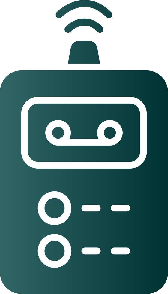 Recorder Glyph Gradient Icon vector