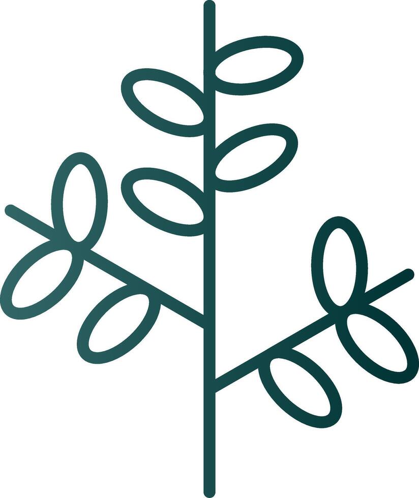 Willow Line Gradient Icon vector