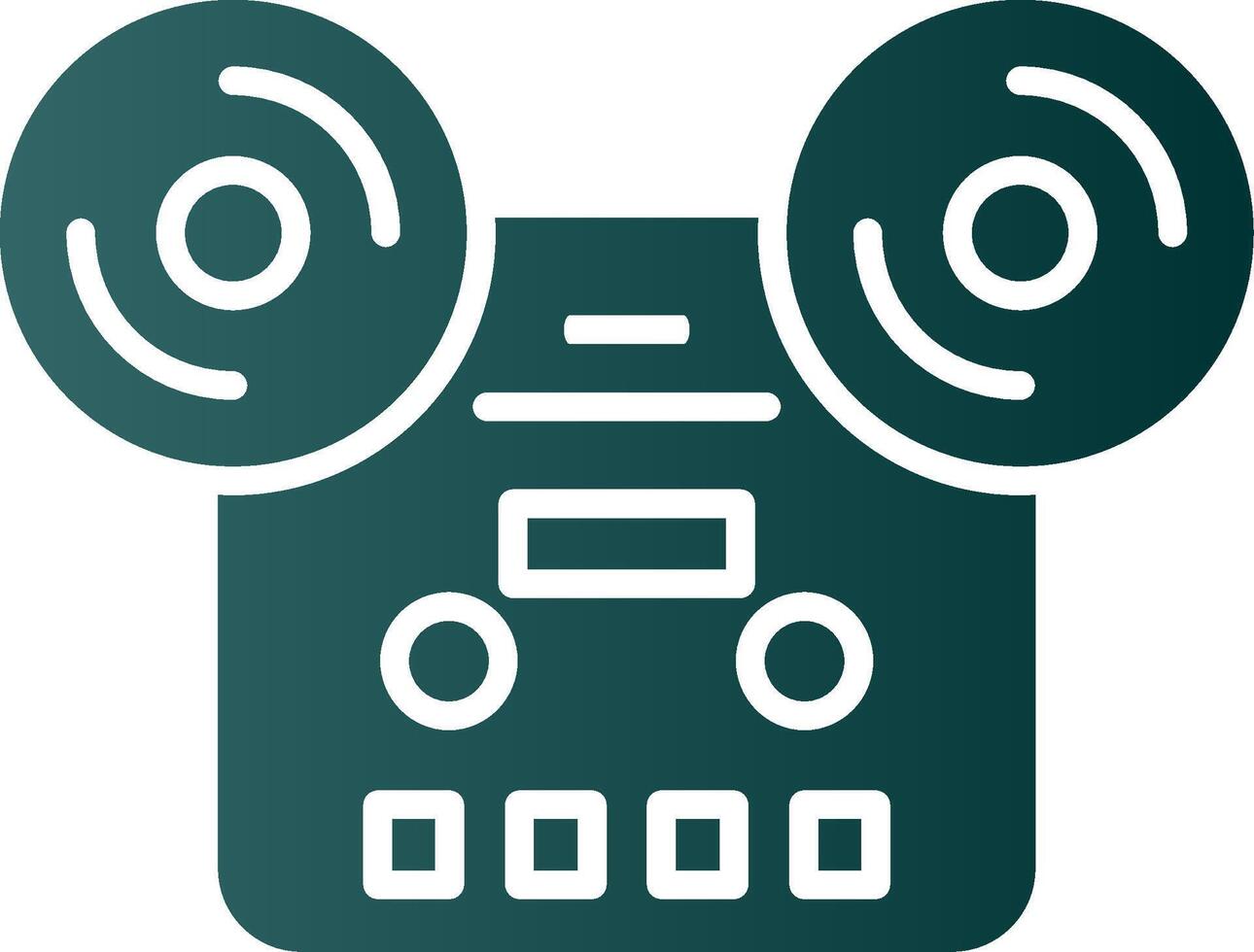 Tape Glyph Gradient Icon vector