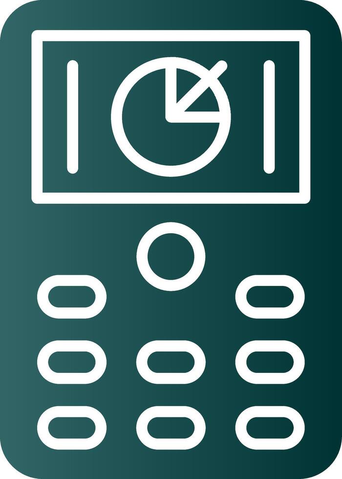 Device Glyph Gradient Icon vector