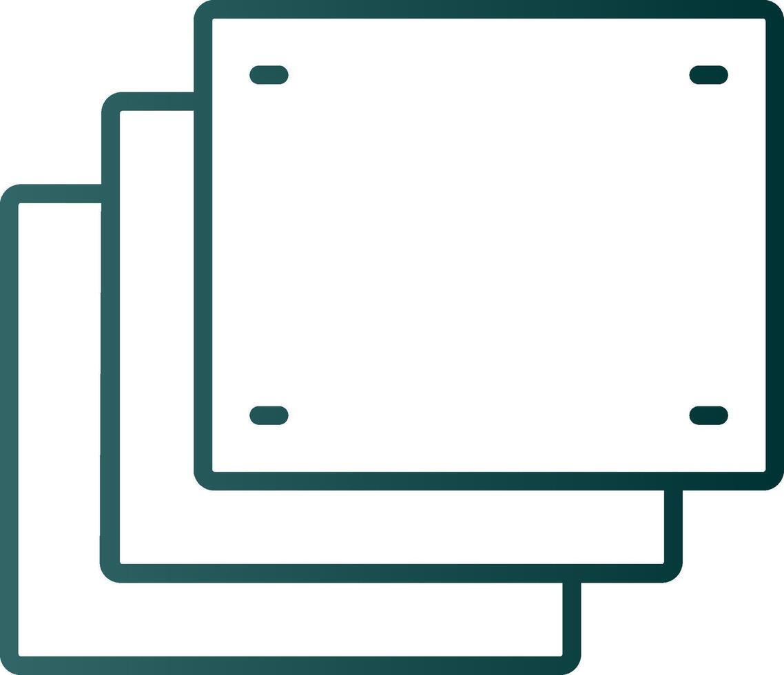 Foam Line Gradient Icon vector
